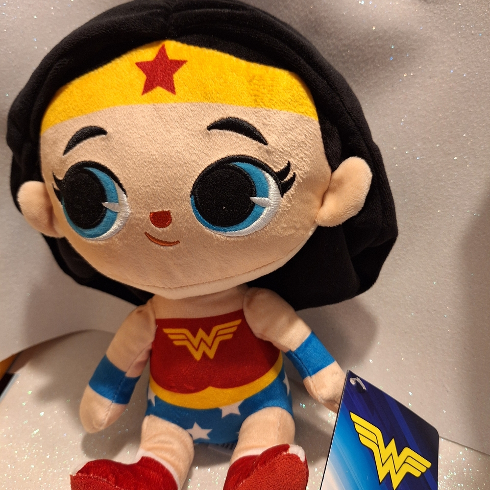 DC Wonder Woman Plush Toy - Red, Blue, Yellow